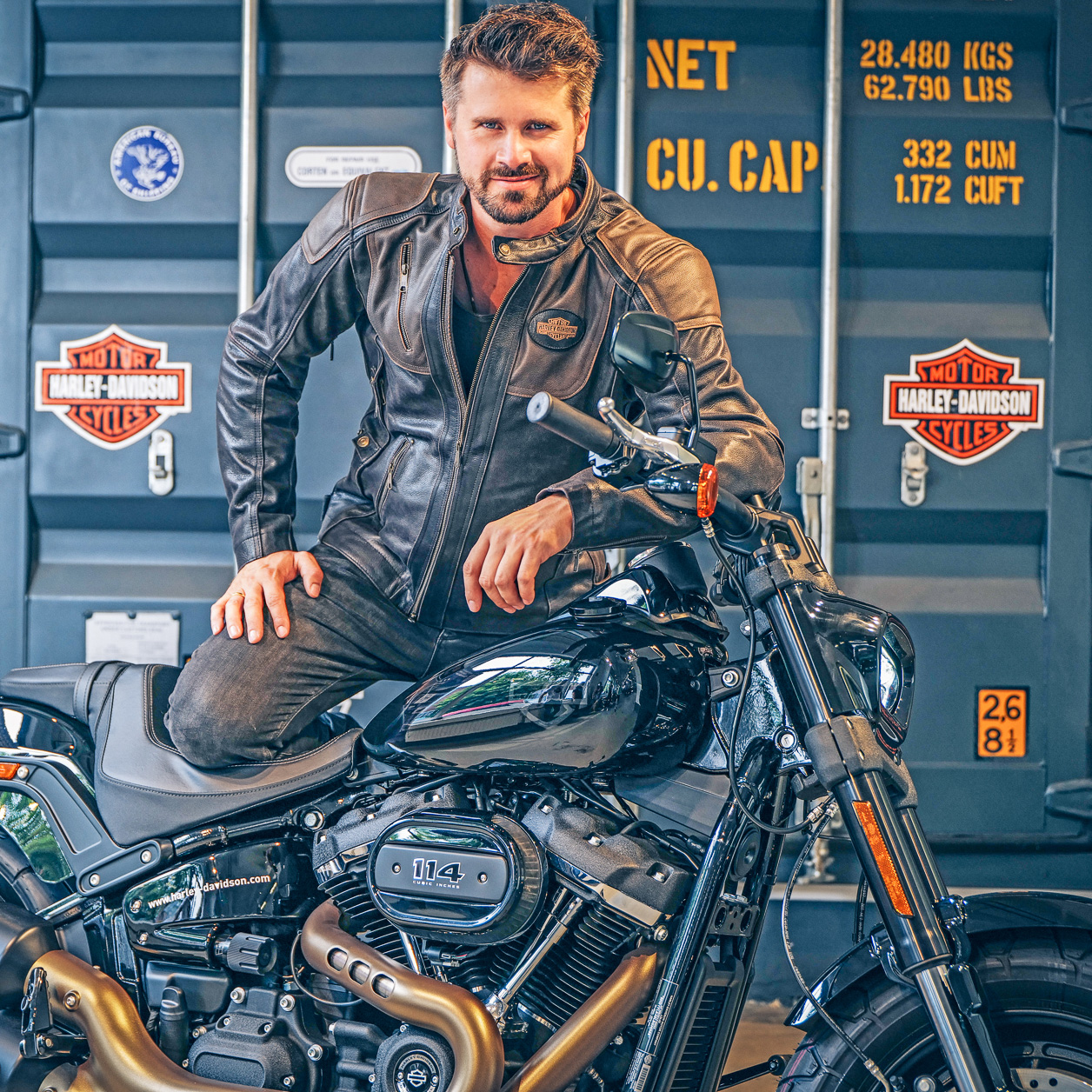 Thore Schölermann rides Harley-Davidson  