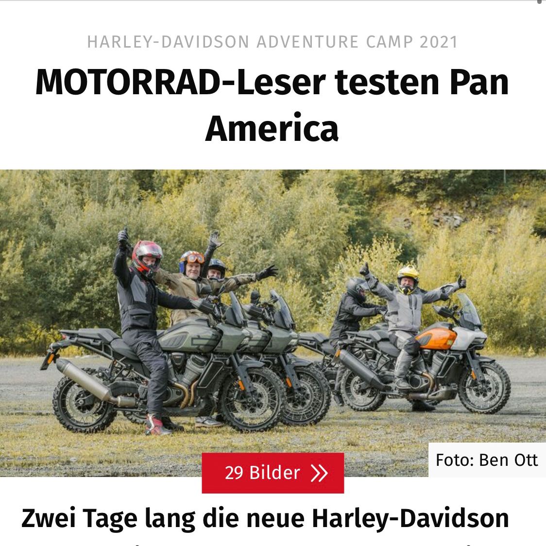 MOTORRAD Leser testen Pan America